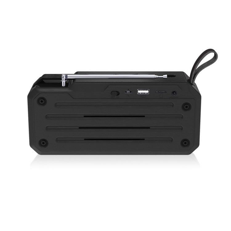 NewRixing NR4018FM TWS Tragbarer Stereo-Bluetooth-Lautsprecher, unterstützt TF-Karte / FM / 3,5 mm AUX / U-Disk / Freisprechanruf