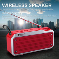 NewRixing NR4018FM TWS Tragbarer Stereo-Bluetooth-Lautsprecher, unterstützt TF-Karte / FM / 3,5 mm AUX / U-Disk / Freisprechanruf
