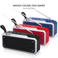 NewRixing NR4018FM TWS Tragbarer Stereo-Bluetooth-Lautsprecher, unterstützt TF-Karte / FM / 3,5 mm AUX / U-Disk / Freisprechanruf