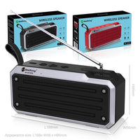 NewRixing NR4018FM TWS Tragbarer Stereo-Bluetooth-Lautsprecher, unterstützt TF-Karte / FM / 3,5 mm AUX / U-Disk / Freisprechanruf