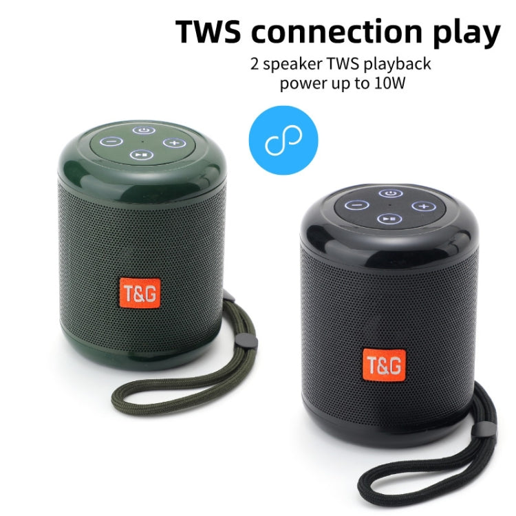 T&G TG519 TWS HiFi Tragbarer Bluetooth-Lautsprecher Subwoofer Drahtlose Outdoor-Säulenlautsprecher unterstützen TF-Karte / FM / 3,5 mm AUX / U-Disk / Freisprechanruf
