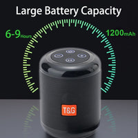 T&G TG519 TWS HiFi Tragbarer Bluetooth-Lautsprecher Subwoofer Drahtlose Outdoor-Säulenlautsprecher unterstützen TF-Karte / FM / 3,5 mm AUX / U-Disk / Freisprechanruf