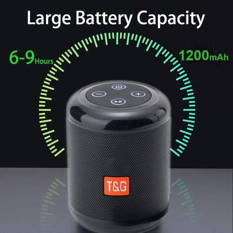 T&G TG519 TWS HiFi Tragbarer Bluetooth-Lautsprecher Subwoofer Drahtlose Outdoor-Säulenlautsprecher unterstützen TF-Karte / FM / 3,5 mm AUX / U-Disk / Freisprechanruf