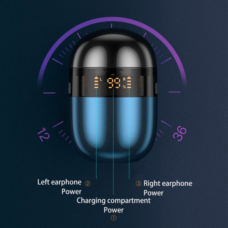 J28 TWS Drahtlose Bluetooth Kopfhörer LED Digital Display HIFI Musik Sport Kopfhörer