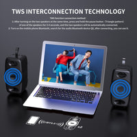 BT08 Tragbarer zylindrischer Bluetooth-Lautsprecher, unterstützt TF-Karte/FM/3,5 mm AUX/U-Disk
