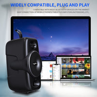 BT08 Tragbarer zylindrischer Bluetooth-Lautsprecher, unterstützt TF-Karte/FM/3,5 mm AUX/U-Disk