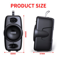 BT08 Tragbarer zylindrischer Bluetooth-Lautsprecher, unterstützt TF-Karte/FM/3,5 mm AUX/U-Disk