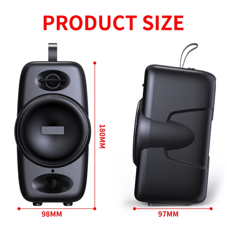 BT08 Tragbarer zylindrischer Bluetooth-Lautsprecher, unterstützt TF-Karte/FM/3,5 mm AUX/U-Disk