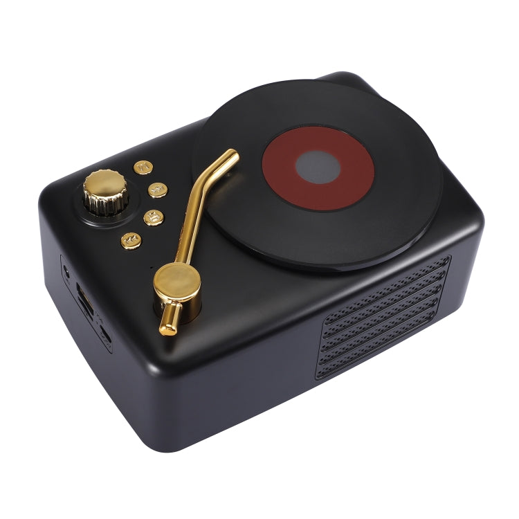 Retro-Stil, integrierte hochempfindliche FM-Empfangsantenne, Langzeitreise, T12 (Black)