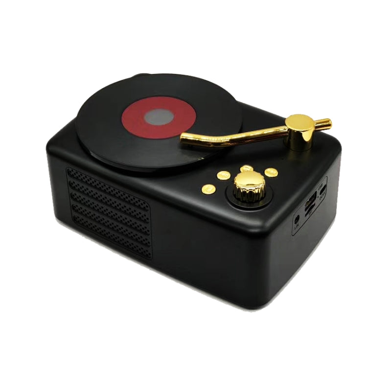 Retro-Stil, integrierte hochempfindliche FM-Empfangsantenne, Langzeitreise, T12 (Black)