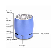EWA A1 Tragbarer kabelloser TWS-Bluetooth-Lautsprecher, IPX5 wasserdicht, unterstützt TF-Karte