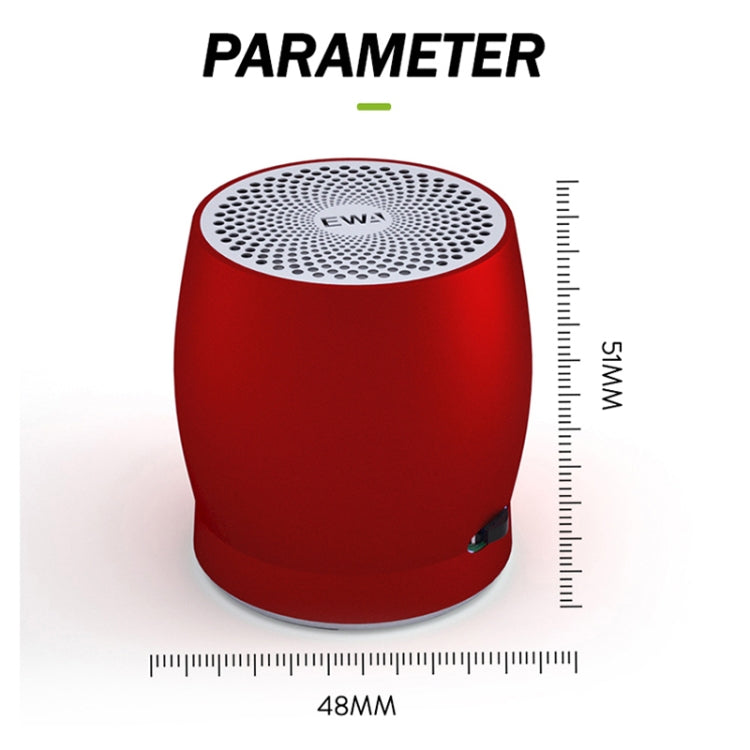 EWA A1 Tragbarer kabelloser TWS-Bluetooth-Lautsprecher, IPX5 wasserdicht, unterstützt TF-Karte