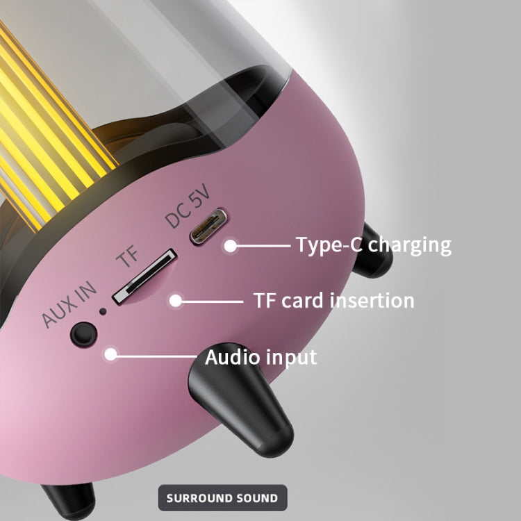 LP-20 LED-Nachtlicht, kabelloser Bluetooth 5.0-Musiklautsprecher, unterstützt TF-Karte/AUX