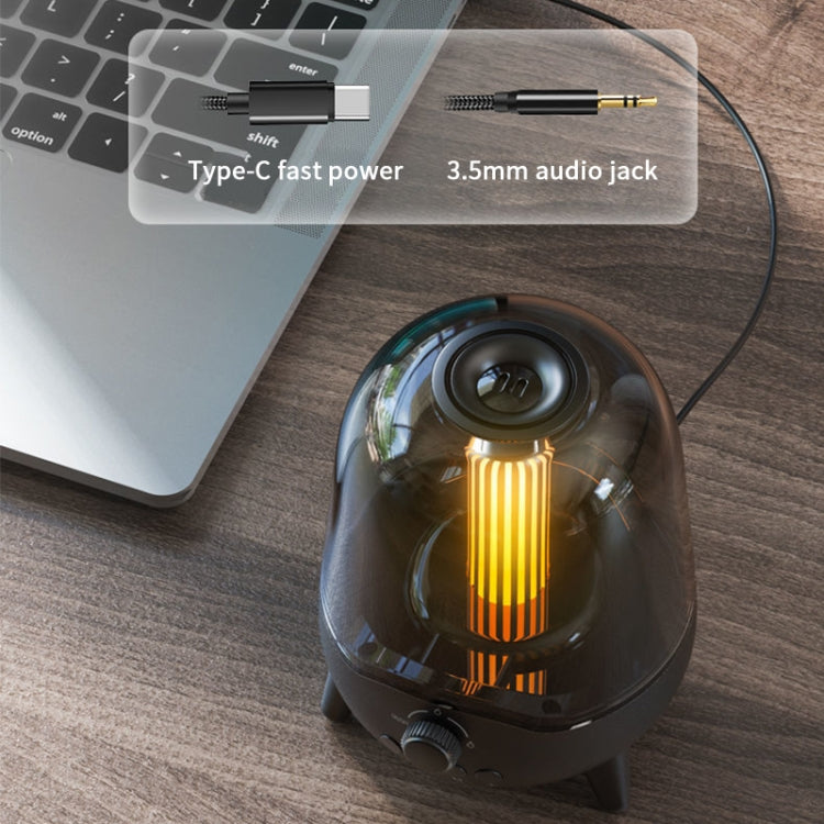 LP-20 LED-Nachtlicht, kabelloser Bluetooth 5.0-Musiklautsprecher, unterstützt TF-Karte/AUX