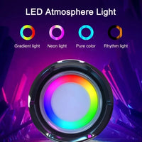 T&G TG192 LED-Blinklicht, tragbarer kabelloser Bass-3D-Stereo-Bluetooth-Lautsprecher, unterstützt FM/TF-Karte/USB