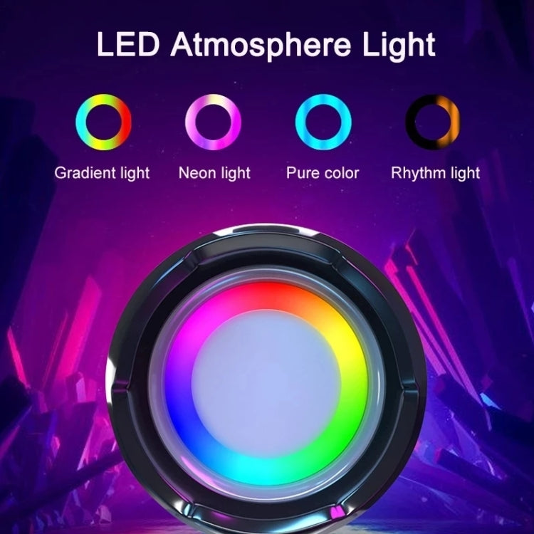 T&G TG192 LED-Blinklicht, tragbarer kabelloser Bass-3D-Stereo-Bluetooth-Lautsprecher, unterstützt FM/TF-Karte/USB