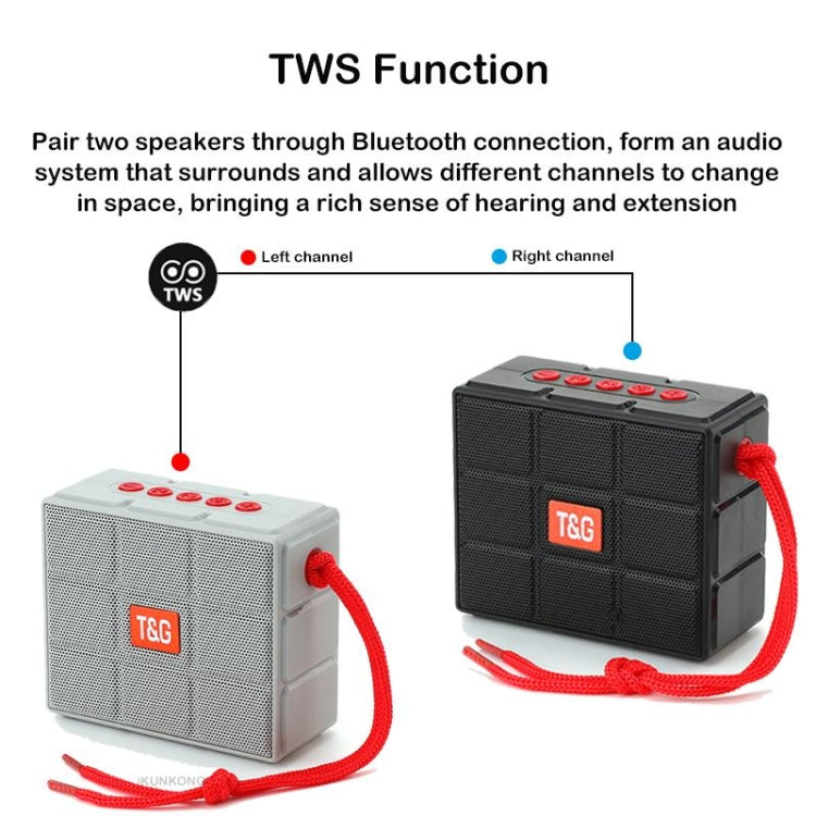 T&G TG311 LED-Taschenlampe, tragbarer Bluetooth-Lautsprecher, unterstützt TF-Karte/FM/3,5 mm AUX/U-Disk