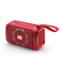 T&G TG193 Tragbarer Bluetooth-Lautsprecher, LED-Licht, wasserdichter Outdoor-Subwoofer, unterstützt TF-Karte/FM-Radio/AUX