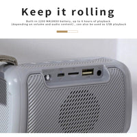 T&G TG193 Tragbarer Bluetooth-Lautsprecher, LED-Licht, wasserdichter Outdoor-Subwoofer, unterstützt TF-Karte/FM-Radio/AUX