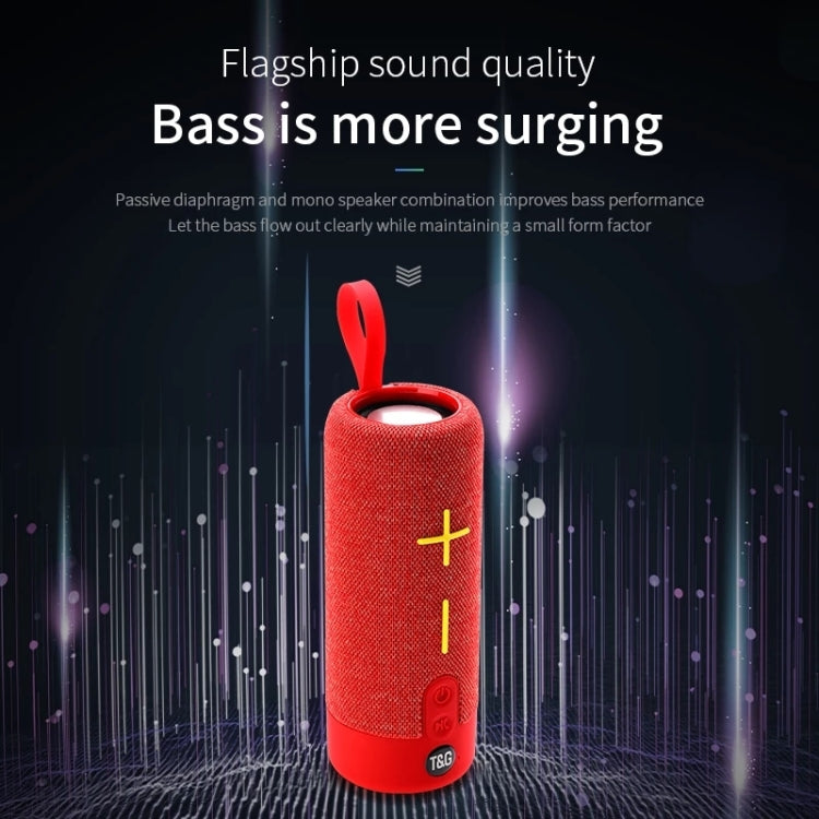 T&G TG619 Tragbarer kabelloser Bluetooth-Lautsprecher, wasserdichter Outdoor-Bass-Subwoofer, unterstützt AUX TF USB