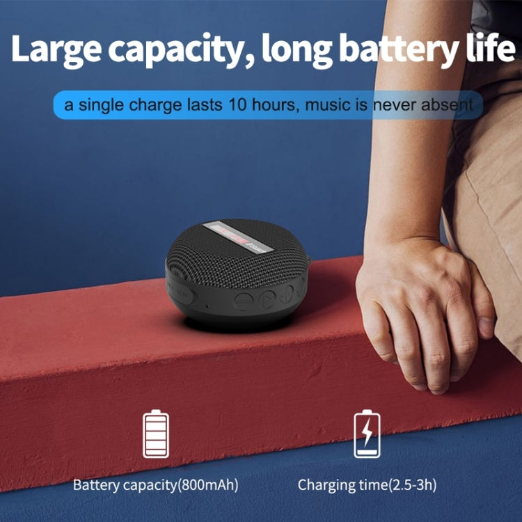 BT368 LED-Digitalanzeige Bluetooth-Lautsprecher für den Außenbereich, tragbar, IPX65 wasserdicht, unterstützt Freisprecheinrichtung / TF-Karte