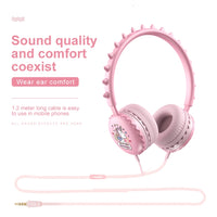 Y19 Nette Cartoon Verdrahtete Kopfhörer Für Kinder Kinder Mit Mikrofon Stereo Musik Helm Kopfhörer Für Kinder Geschenke