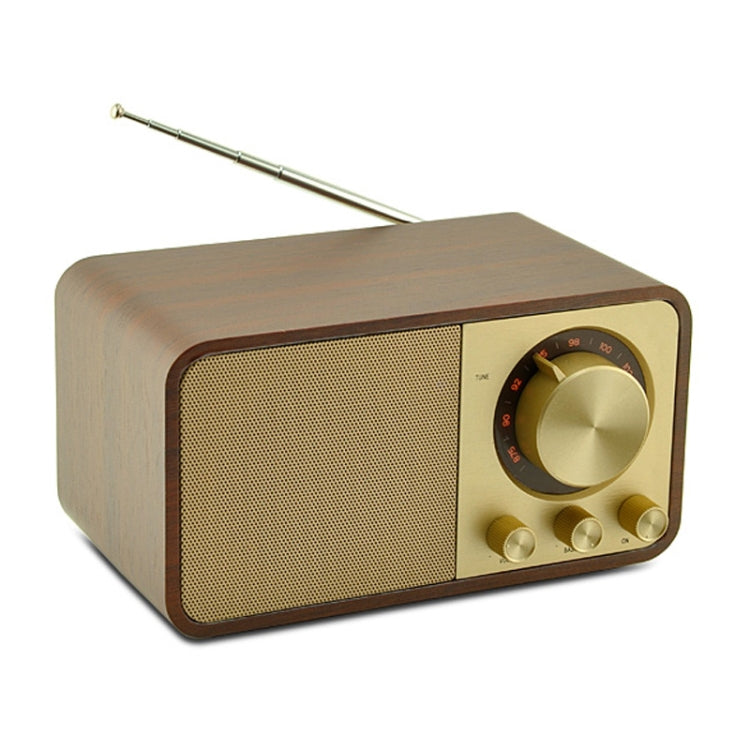 JY-66 Holz Wireless BT5.0 Retro Classic Lautsprecher FM Radio Unterstützung TF / U-Disk / AUX