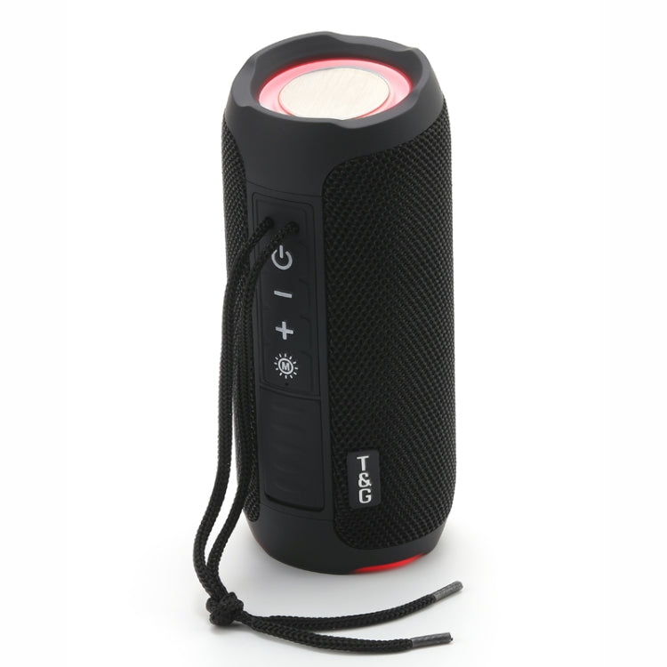 T&G TG227 Tragbarer, wasserdichter Bluetooth-Musiklautsprecher für den Außenbereich mit LED-Unterstützung FM / TF / USB