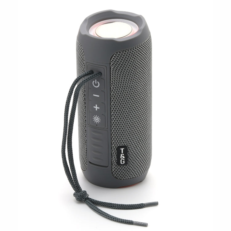 T&G TG227 Tragbarer, wasserdichter Bluetooth-Musiklautsprecher für den Außenbereich mit LED-Unterstützung FM / TF / USB