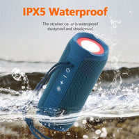T&G TG227 Tragbarer, wasserdichter Bluetooth-Musiklautsprecher für den Außenbereich mit LED-Unterstützung FM / TF / USB