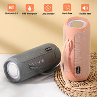 T&G TG227 Tragbarer, wasserdichter Bluetooth-Musiklautsprecher für den Außenbereich mit LED-Unterstützung FM / TF / USB