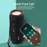 T&G TG227 Tragbarer, wasserdichter Bluetooth-Musiklautsprecher für den Außenbereich mit LED-Unterstützung FM / TF / USB
