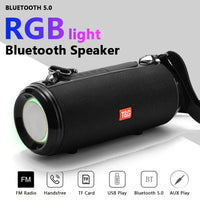T&G TG537 RGB Light tragbarer wasserdichter Bluetooth-Lautsprecher unterstützt FM/TF-Karte