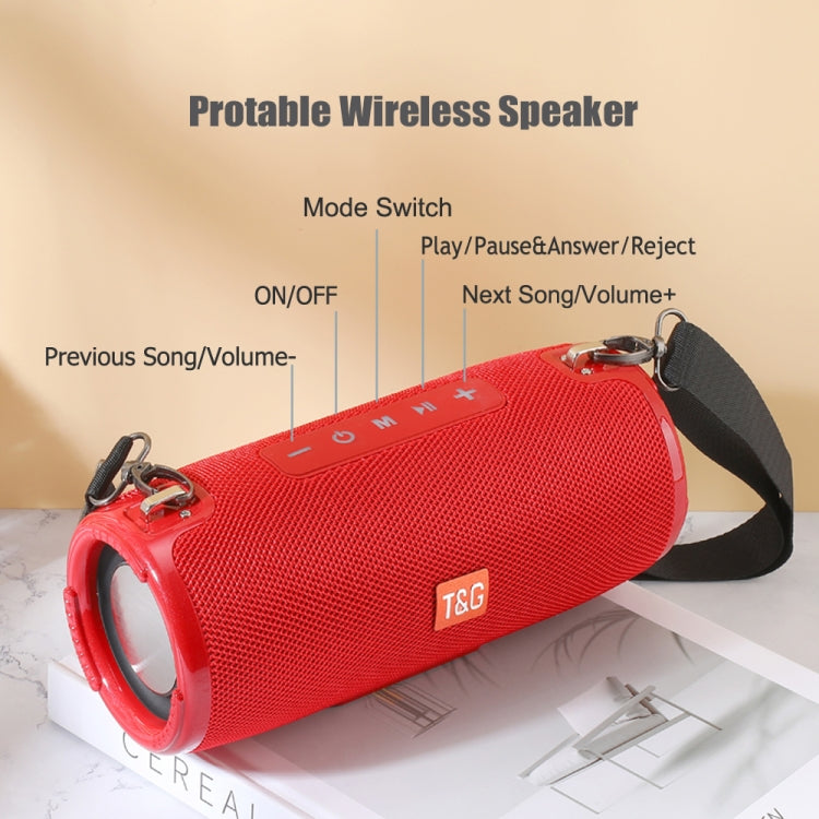 T&G TG324 Hochleistungs-wasserdichter tragbarer Bluetooth-Lautsprecher, unterstützt FM/TF-Karte