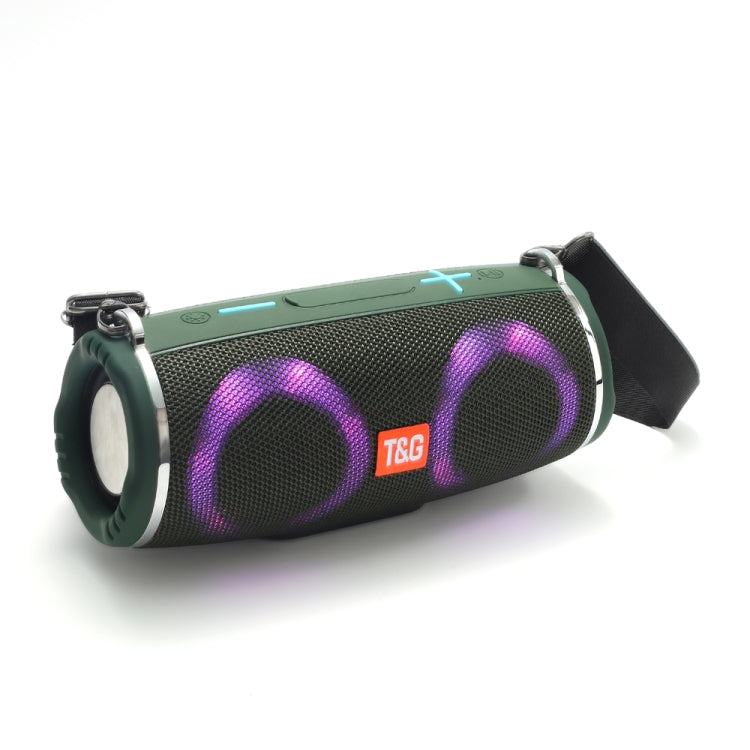 T&G TG642 RGB Licht wasserdichter tragbarer Bluetooth-Lautsprecher, unterstützt FM/TF-Karte, TG642