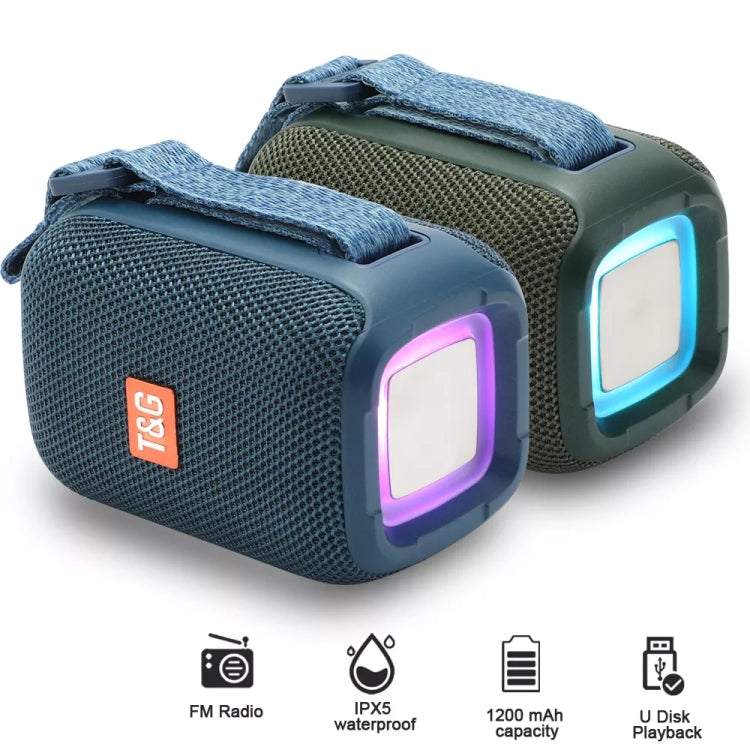 T&G TG339 RGB Light 5W wasserdichter tragbarer Bluetooth-Lautsprecher