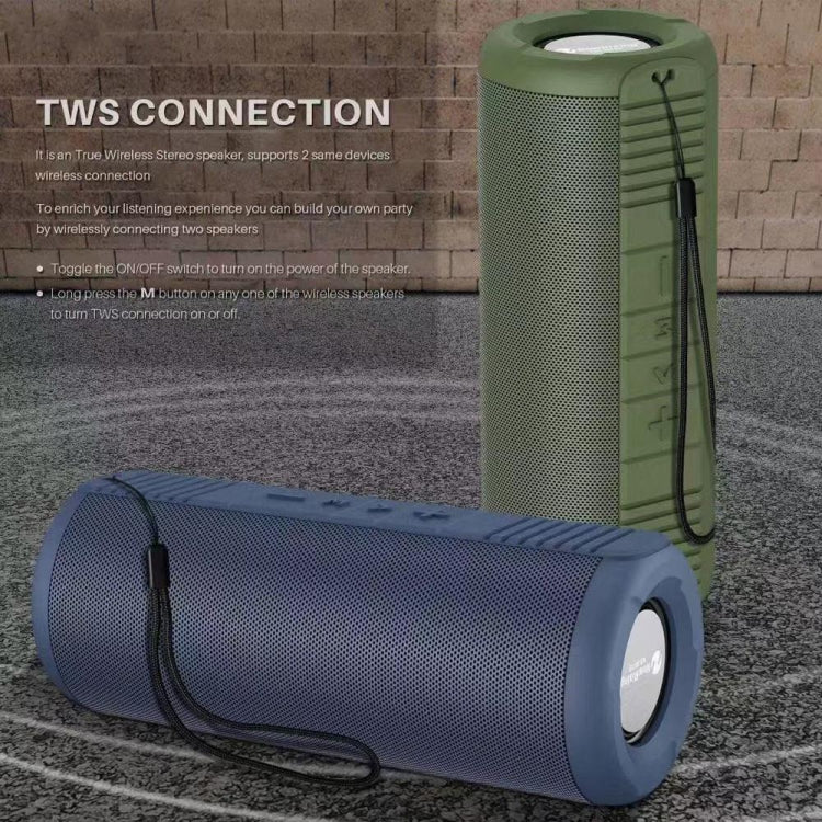NewRixing NR9019 TWS Tragbarer Stereo-Bluetooth-Lautsprecher, unterstützt TF-Karte/FM