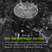 EWA A106Pro IPX7 Wasserdichter tragbarer Mini-Bluetooth-Metalllautsprecher