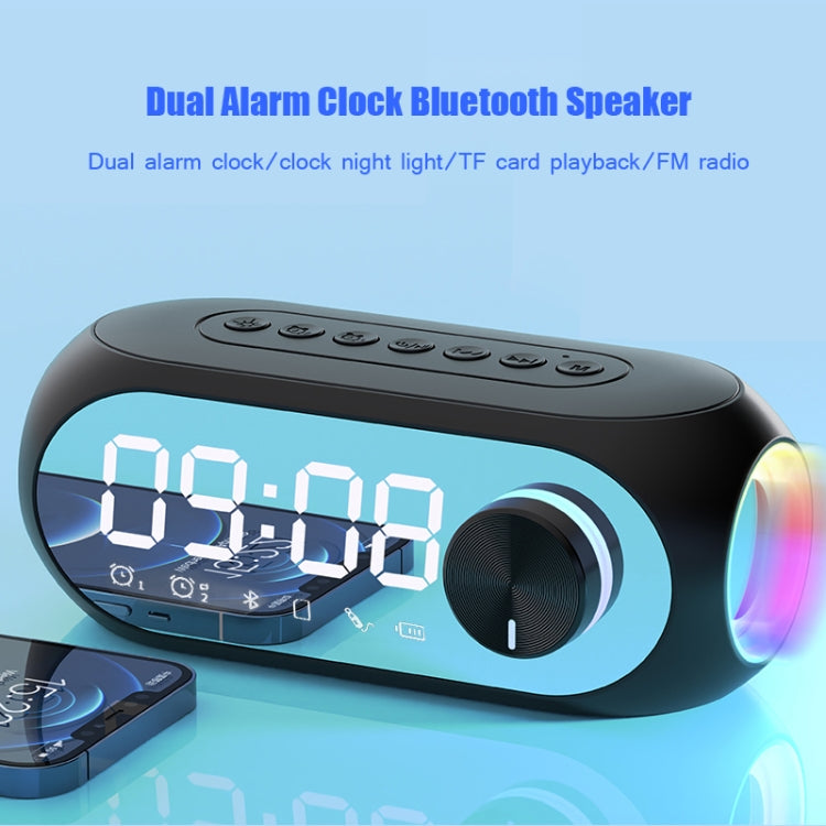 AEC S8 Wecker Bluetooth-Lautsprecher mit LED-Lichtunterstützung TF / FM, S8