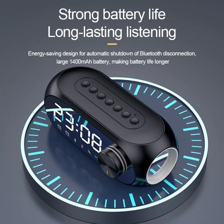 AEC S8 Wecker Bluetooth-Lautsprecher mit LED-Lichtunterstützung TF / FM, S8