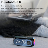 AEC S8 Wecker Bluetooth-Lautsprecher mit LED-Lichtunterstützung TF / FM, S8