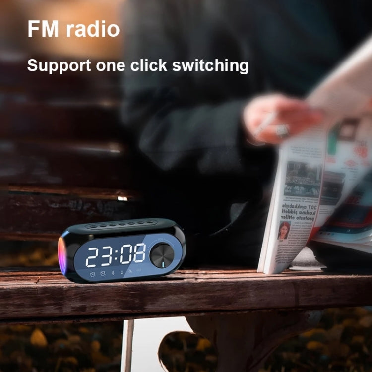 AEC S8 Wecker Bluetooth-Lautsprecher mit LED-Lichtunterstützung TF / FM, S8