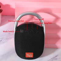 T&G TG321 TWS Tragbarer kabelloser Mini-Außenlautsprecher mit LED-Licht, TG321
