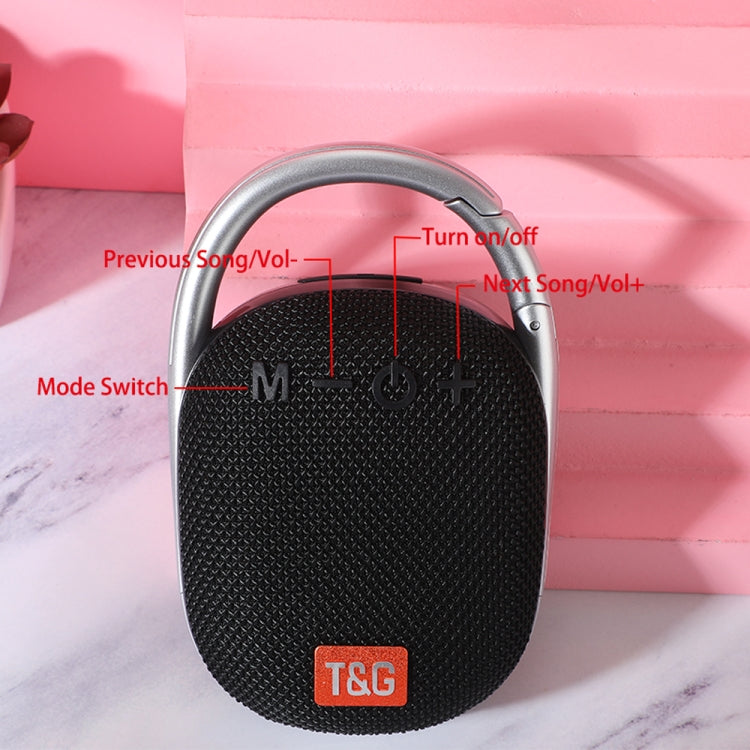 T&G TG321 TWS Tragbarer kabelloser Mini-Außenlautsprecher mit LED-Licht, TG321