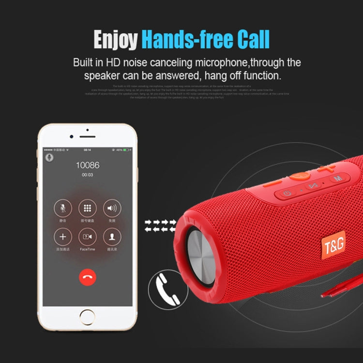 T&G TG341 TWS Tragbarer kabelloser Bluetooth-HiFi-Lautsprecher