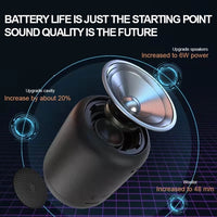 T&G TG341 TWS Tragbarer kabelloser Bluetooth-HiFi-Lautsprecher