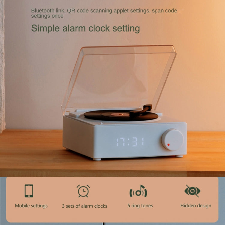 Duosi X11 Vinyl Atomic Retro-Bluetooth-Lautsprecher, kreativer Desktop-Wecker