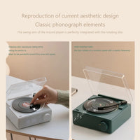 Duosi X11 Vinyl Atomic Retro-Bluetooth-Lautsprecher, kreativer Desktop-Wecker
