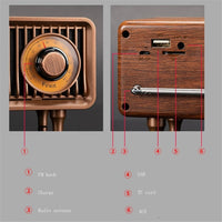 Oneder B9 Retro kabelloser tragbarer Bluetooth-Lautsprecher für den Innenbereich, B9