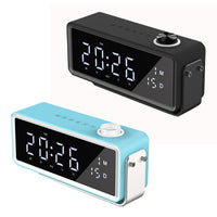 AEC K5 Spiegelwecker Bluetooth-Lautsprecher mit LED-Lichtunterstützung TF / FM